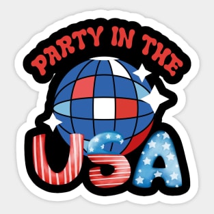 Party In The USA 4th Of July 2023 Sticker